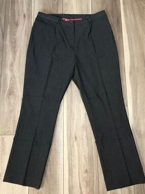 Lilly Pulitzer Pants Womens 14 Dark Gray Stretch Straight Leg Career Work Office
